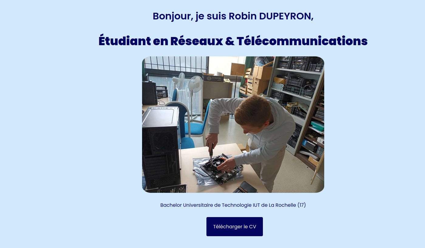 Capture du site